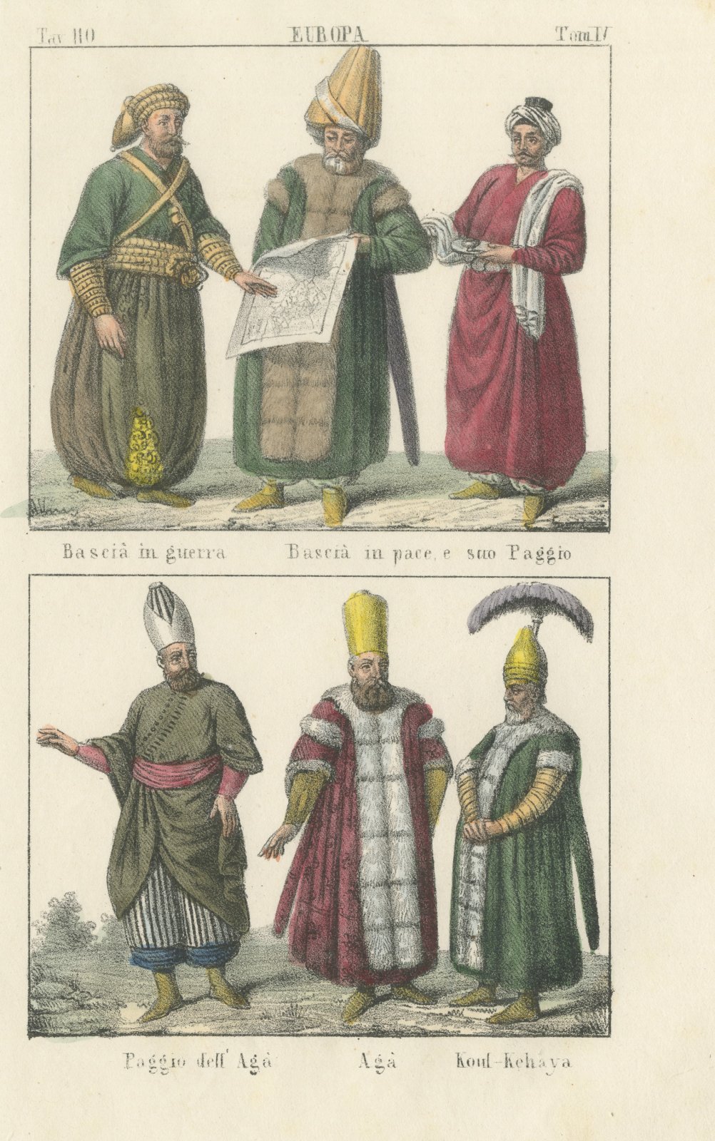 A Pasha in War and in Peace, the Aga, His Page and the Koul Kehaya, 1842