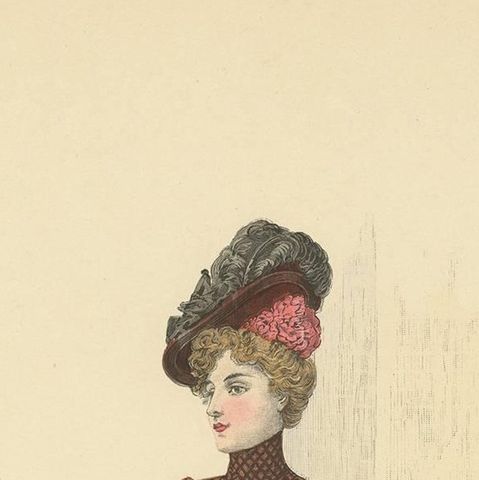 Antique Fashion Print Published by La Mode Illustrée 'No. 40 - 1899', close-up 1