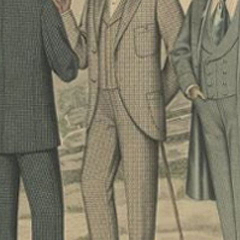 Antique Print of Fashion in July 1896 by Klemm & Weiss, c.1900, close-up 2