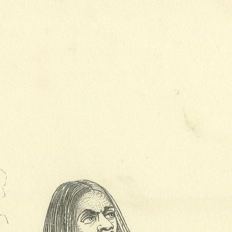 Native of Princess Marianne Strait, Antique Wahlen Costume Print, 1843-1844, close-up 2