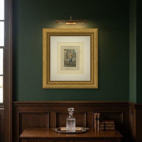 Hot Loaves, St. Martin's Church, Cries of London, 1804, shown framed on a wall