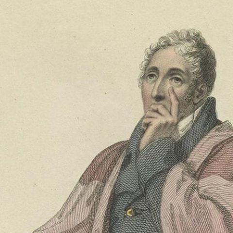 Antique Hand-Colored Print of a Doctor in Physic in Full Dress, 1813, close-up 2