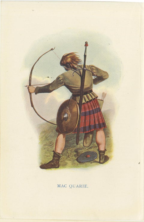 Set of 4 Original Antique Prints of Costumes of the Clans of Scotland, view 2