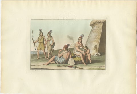 Indigenous People of Formosa (Taiwan), Ferrario Costume Print, c.1815, view 2