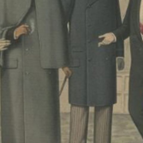 Antique Print of Fashion in November 1890 by Klemm & Weiss, circa 1900, close-up 2