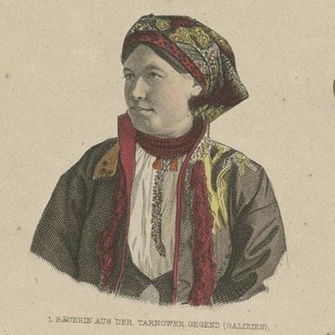 Old Costume Prints of Russia, Italy, France, Jutland, Spain, Austria, Etc., 1875, close-up 3