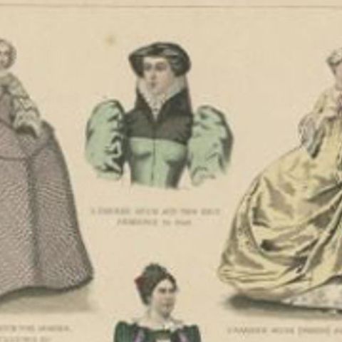 Antique Costume Print Including Costumes of Paris, Amsterdam, Norway and Others, close-up 1