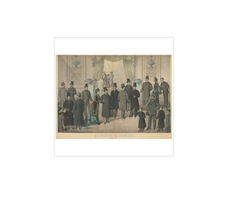 Antique Print of Men and Women's Fashion ii, circa 1900, view 2