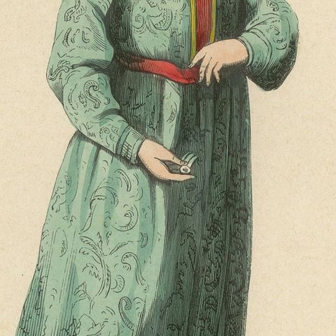 Aristocratic Elegance in the Court of King Henry VI: A Noble Lord Dressep Up, close-up 6