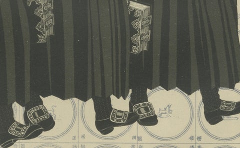 Traditional Dutch Costume Print - Staphorst and Rouveen, circa 1930s, close-up 3