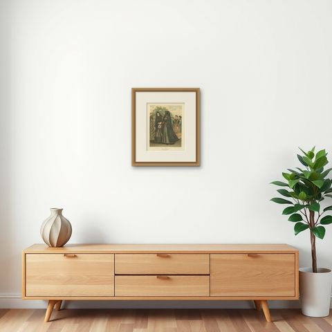 Annaberg Traditional Costume, Dannstedt, Province of Saxony, c.1875, shown framed on a wall