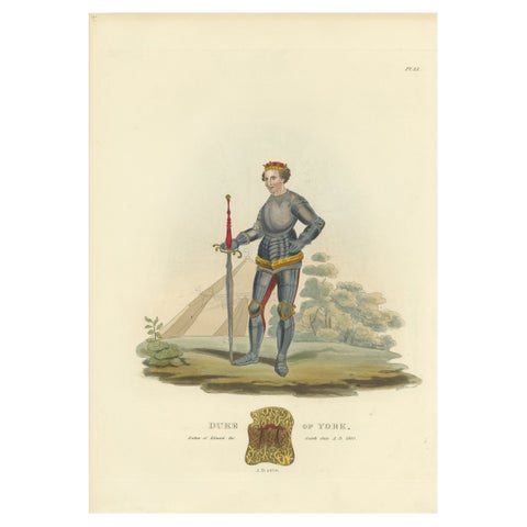Antique Print of the Duke of York, 1842