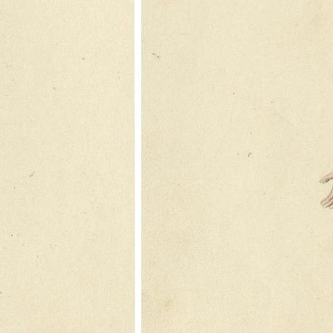 Sartorial Elegance of Kaluga: A Merchant and a Woman in Traditional Attire, 1814, close-up 3