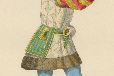 Courtly Splendor: A Nobleman at Emperor Sigismund's Court, 1847, close-up 2