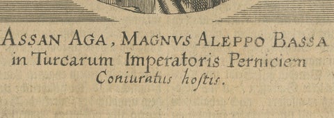 1687 Portrait of Assan Aga by E. Nessenthaler: A Glimpse into Ottoman Nobility, close-up 1