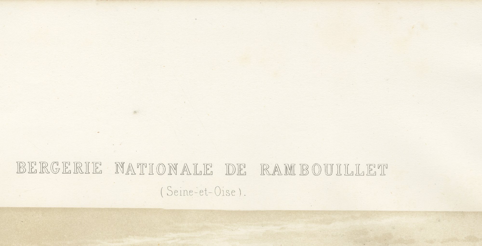Rambouillet National Sheepfold, Main Court, Antique Print, 1873, view 3