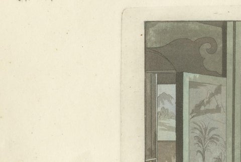 Chinese Interior Scene with Official and Guard, Ferrario Costume Series, 1815, view 5