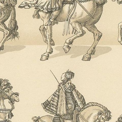 Pl. 57 Antique Print of European 16th Century Battle Costumes by Racinet, close-up 2