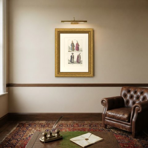 The Grand Vizier, the Kaimakam, the Reis Efendi and a Secretary of State, 1842, shown framed on a wall