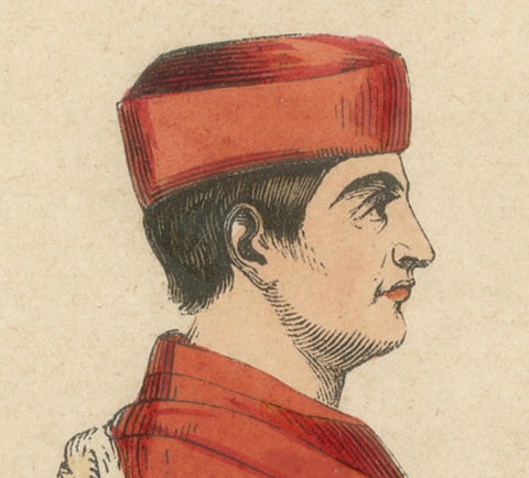 In Council and Commerce: A Venetian Senator in Robes of Office, 1847, close-up 1