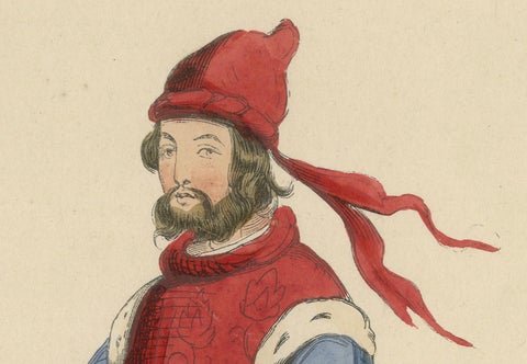 Noble Bearing: A German Gentleman in Medieval Attire, 1847, close-up 3