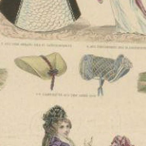 Antique Costume Print of Paris / France, Leipzig / Germany and Others, close-up 2
