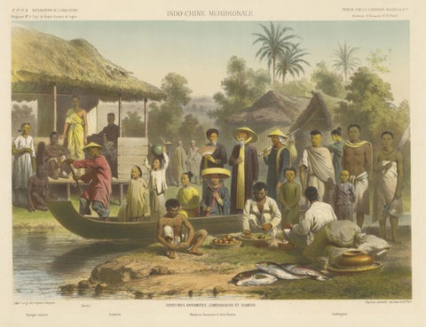 Costumes of Vietnam, Cambodia & Siam, Annamite, Cambodian & Siamese Dress c.187, view 3