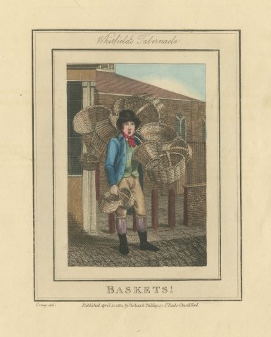 Baskets, Whitfield's Tabernacle, Cries of London, 1804
