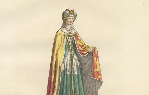 Historical Portraits of Sixtus IV, Platina and a Noble Englishwoman, 1845, close-up 3