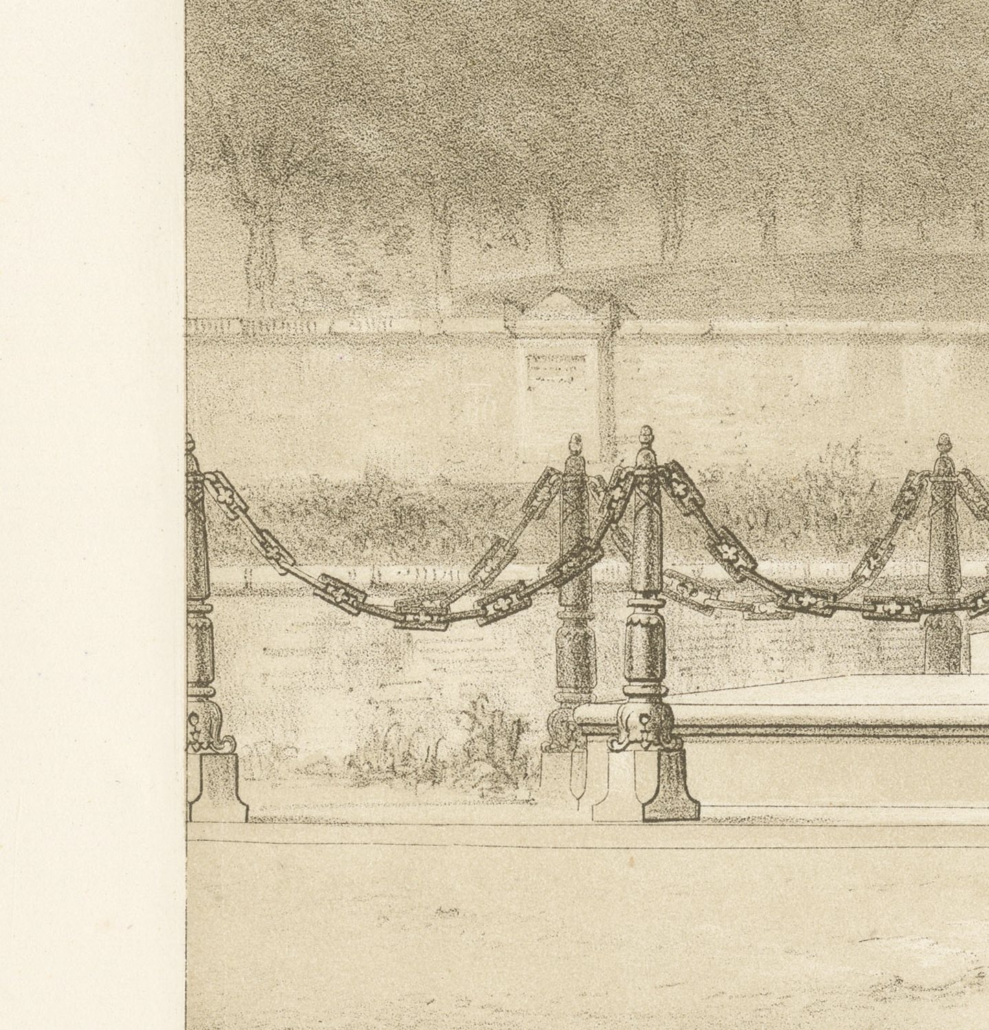 Koopman Monument, Utrecht Cemetery, Dutch Architecture Print, Leliman, 1865-1866, view 4