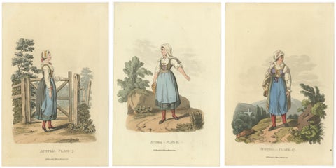 Traditional Austrian Folk Costumes: Vibrant Regency Era Fashion from 1804-1808, view 6
