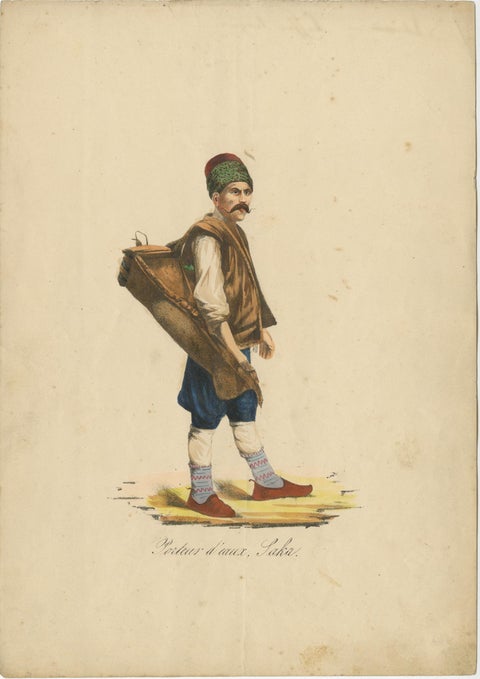 Set of 9 Antique Costume Prints, Turkey, Albania, Anatolia, 'c.1840', view 10