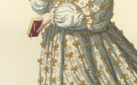 Bianca Maria, Countess of Cellant, 15th Century Italian Costume by Mercuri 1861, close-up 2
