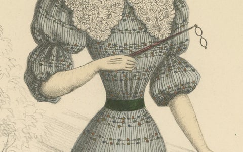 Victorian Daywear: Elegant Fashion Lithograph - the Exposition Universelle 1889, close-up 3