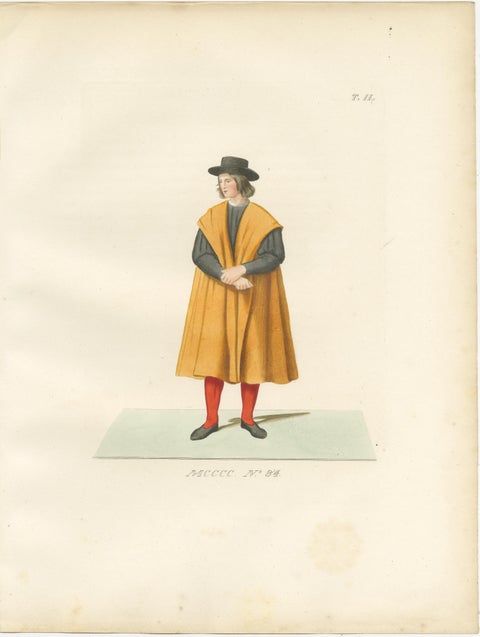 Medieval Knights, Clergy & Nobles, Set of 10 Costume Prints, 1845, view 10