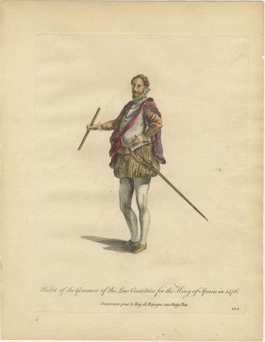 Governor of the Low Countries for the King of Spain in 1576, Jefferys, 1757, view 2