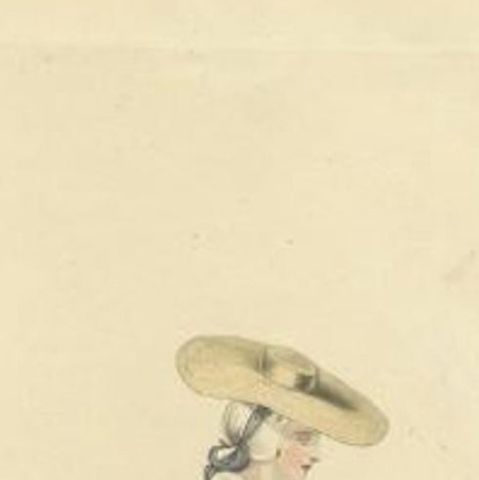 Antique Costume Print, Depicting a Dutch Woman in Zeeland, 1817, close-up 1