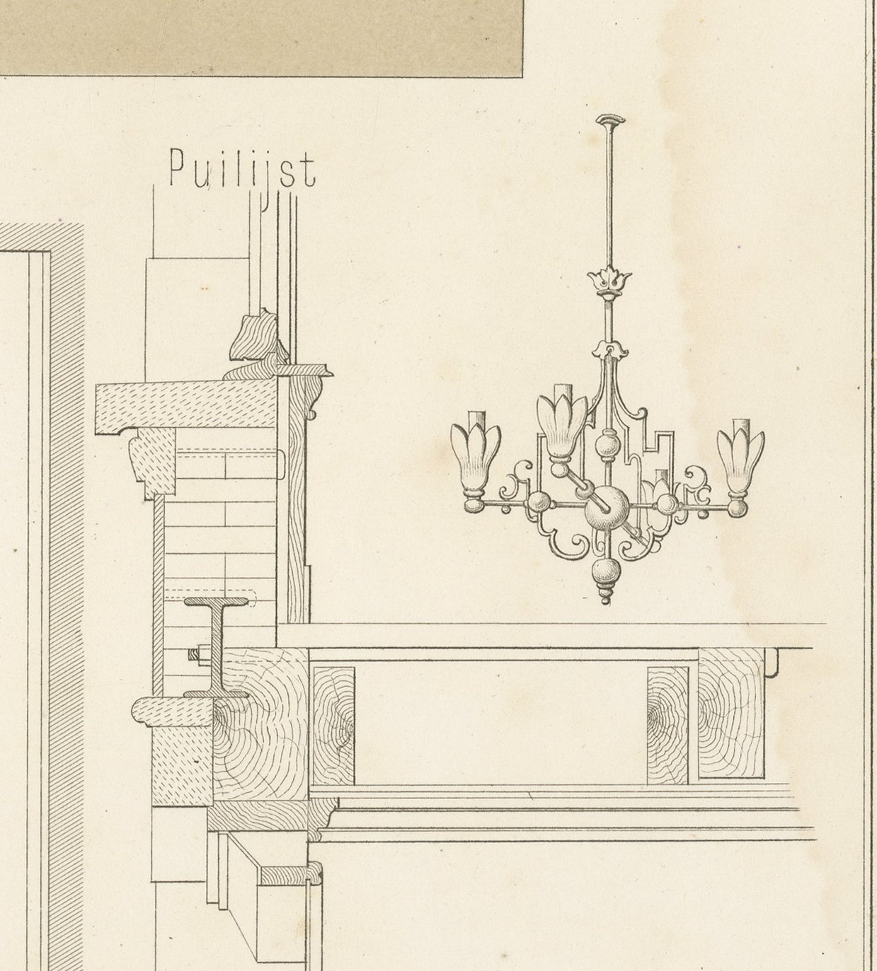 Kalverstraat Shop Interior, Dutch Architecture Print, Leliman, 1865-1866, view 3