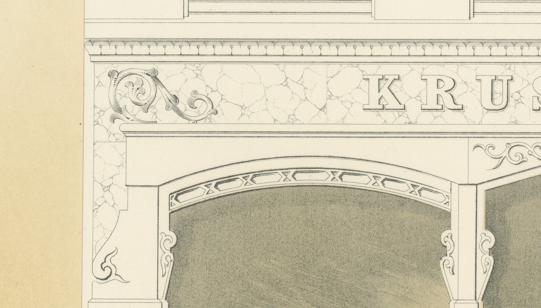 Kalverstraat Shop Front, Amsterdam, Dutch Architecture Print, Leliman, 1865-1866, view 2