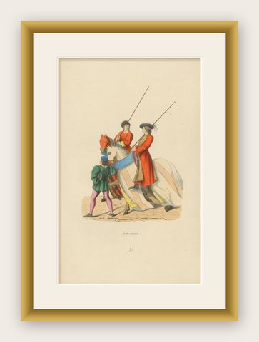 Ceremony of Judgment: Noblemen as Judicial Arbiters, 1847, shown framed