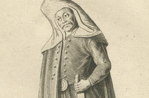 Ottoman Dervish Costumes and Soldiers from the 18th Century, Engraved in 1734, close-up 3
