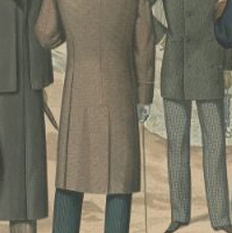 Antique Print of Fashion in November 1882 by Klemm & Weiss, circa 1900, close-up 2