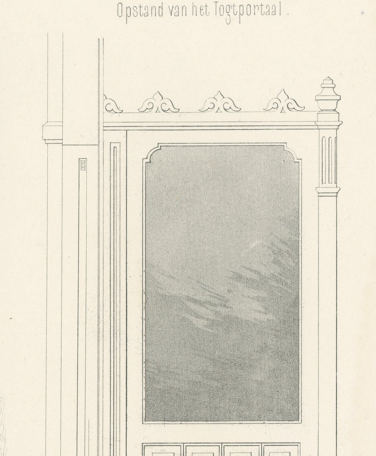Kalverstraat Shop Details, Dutch Architecture Print, Leliman, 1865-1866, view 5