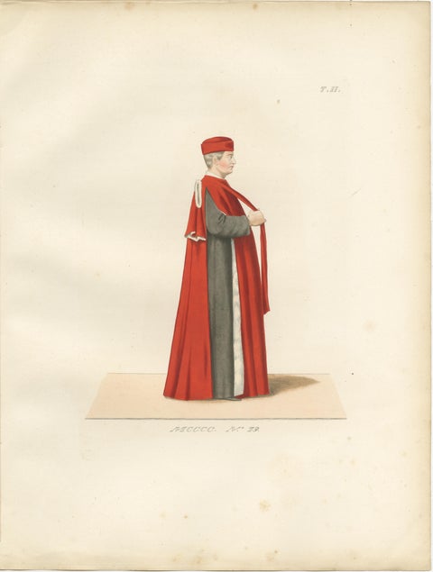 Medieval Knights, Clergy & Nobles, Set of 10 Costume Prints, 1845, view 7