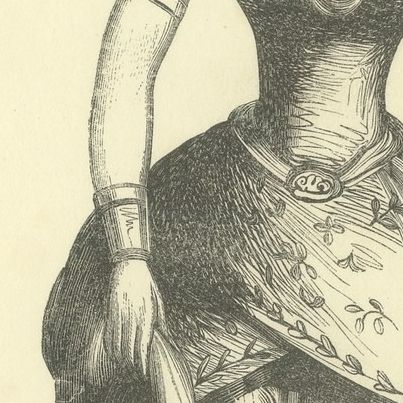 Javanese Lady of the Upper Class, Antique Wahlen Costume Print, 1843-1844, close-up 3