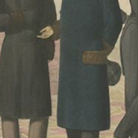 Hand-Colored Antique Fashion Print, Published in December, 1881, close-up 2