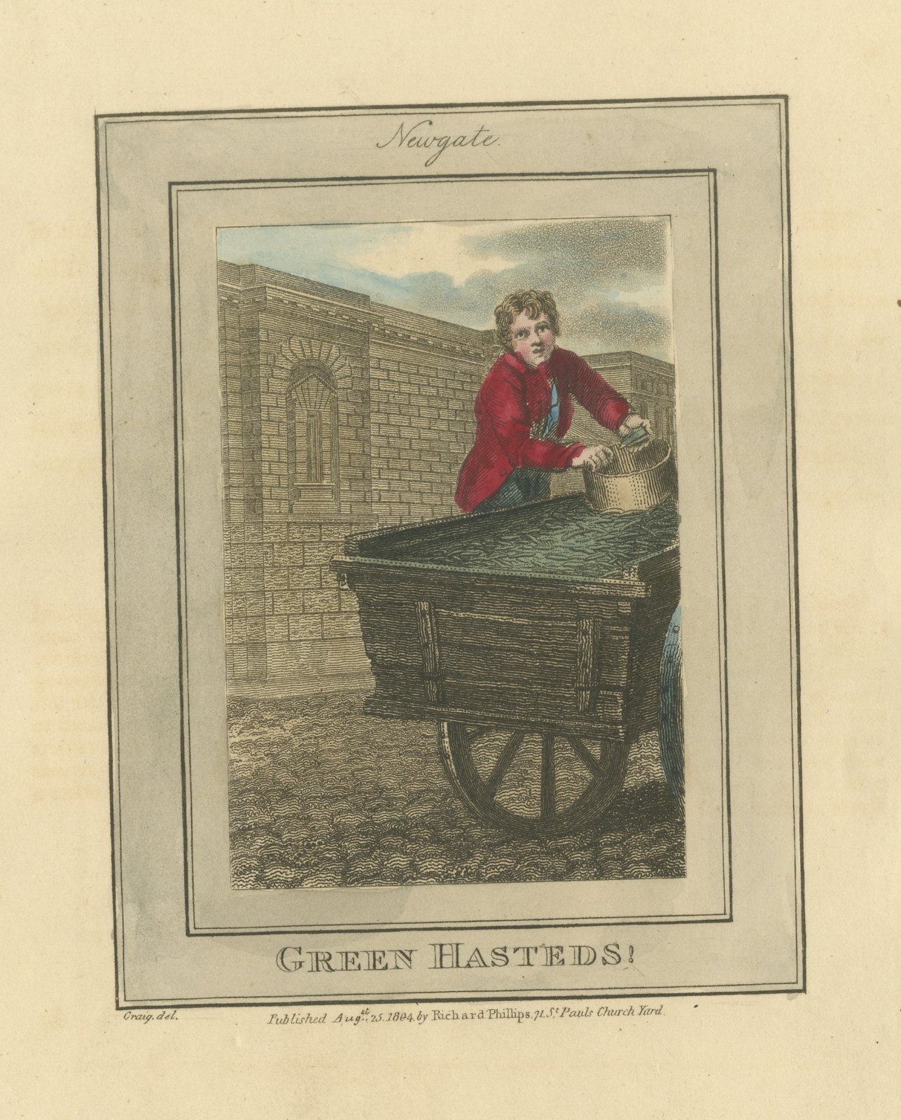 Green Hasteds, Newgate, Cries of London, 1804
