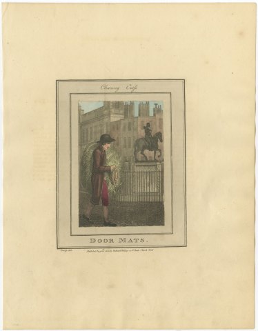 Door Mats, Charing Cross, Cries of London, 1804, view 2