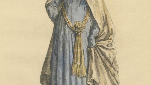 Thessalonian Bride Costume Print - Ottoman Dress Engraving, Jefferys, 1749, close-up 2